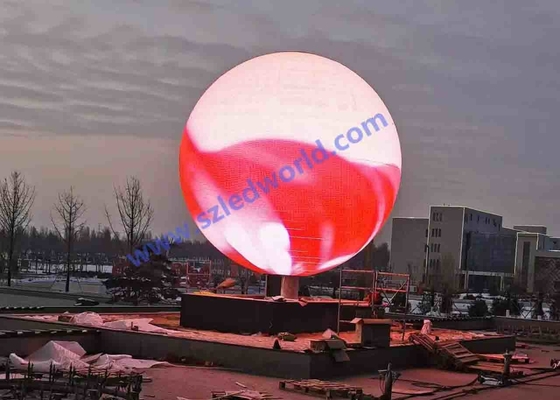 Custom Hanging LED Ball Screen Video Round Lantern Spherical Outdoor LED Display